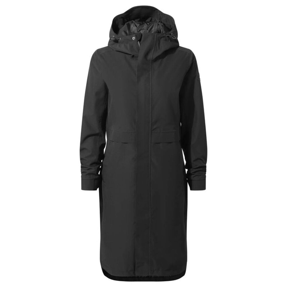 TOG24 Womens/Ladies Saunter Long Waterproof Jacket / Black